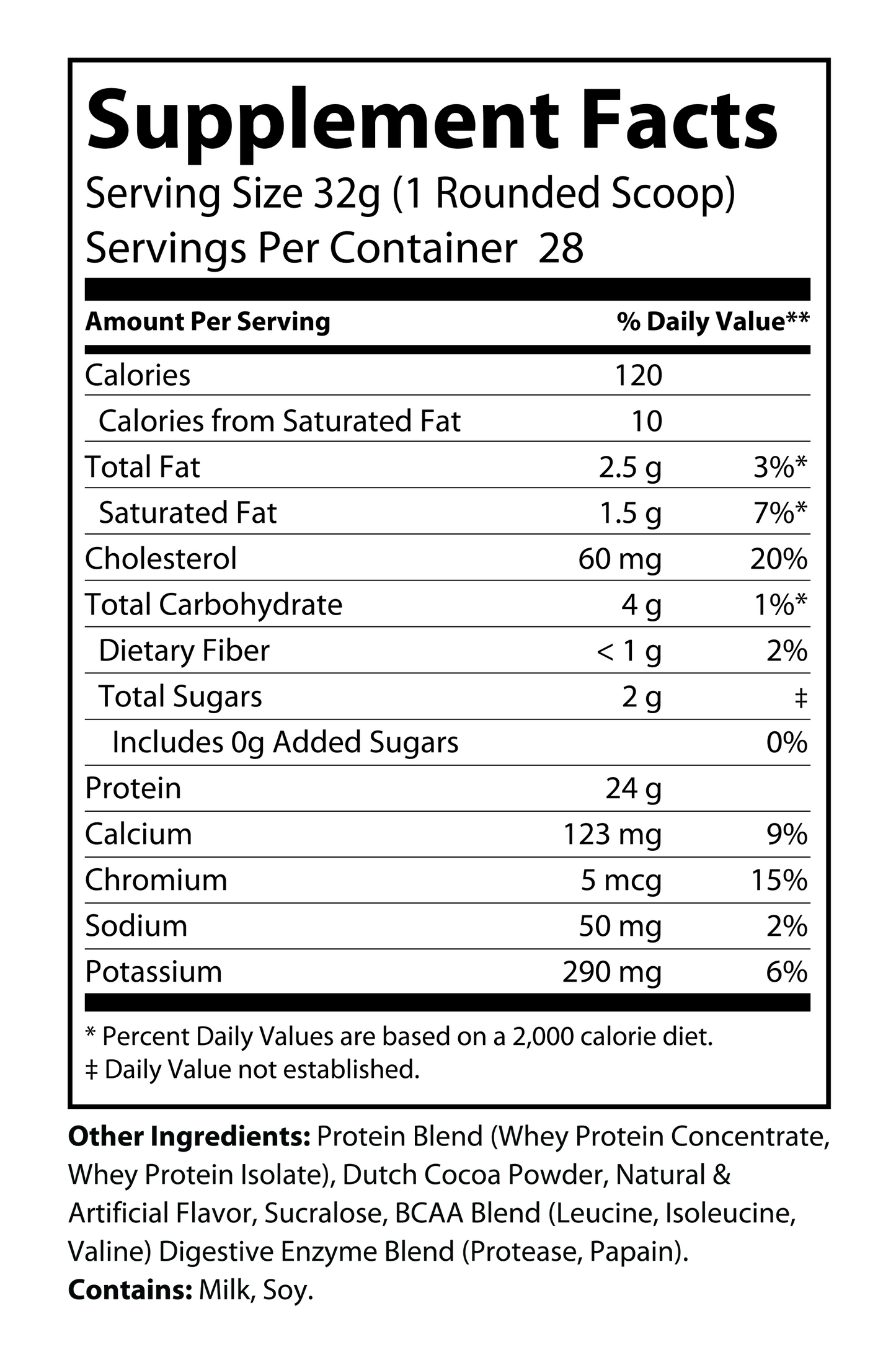 Whey Protein 2LB Chocolate