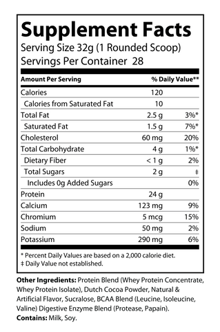 Whey Protein 2LB Chocolate