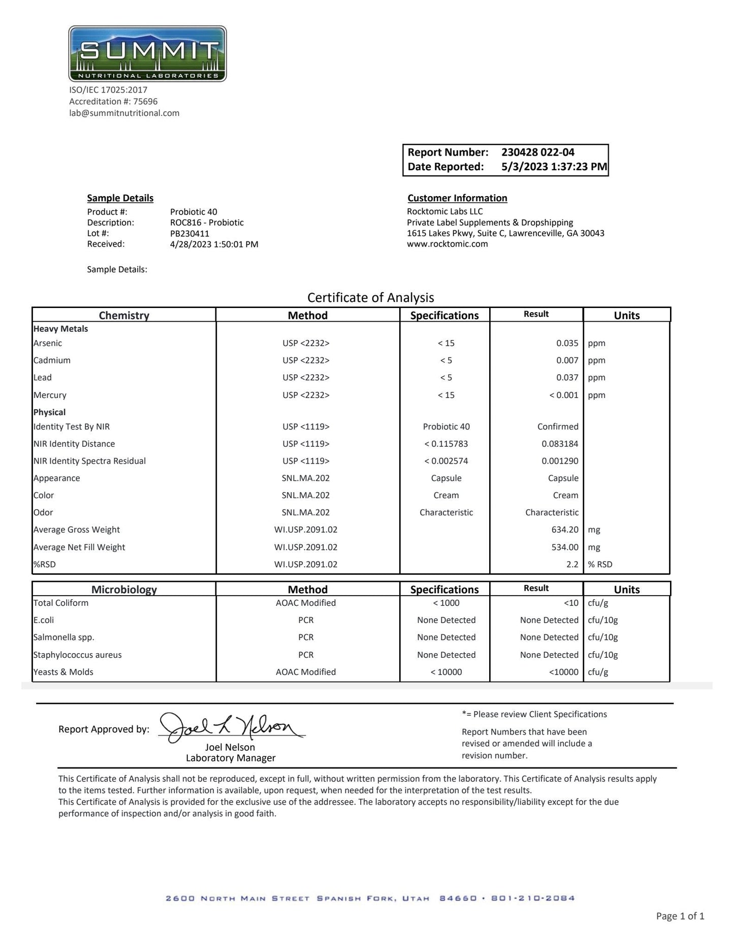 Probiotic - 40 Billion CFU